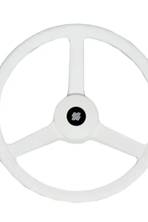A Buon Prezzo Ruota Timone V32 Bianca Ø 335 mm - Volante Nautico Moderna in Materiale Termoplastico Antiurto per Piccole Imbarcazioni e Battelli Pneumatici