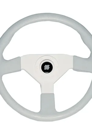 Acquista Ora Ruota Timone Ultraflex V38 Grigio Ø 380 mm - Volante Nautico a 3 Razze in Materiale Termoplastico Antiurto Ø 350 mm