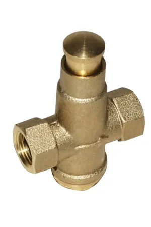 Rubinetto a Pulsante in Ottone 3/8” Gas - Valvola per Livello Serbatoio Ideale per Nautica e Vela - Rubinetto a Pulsante Guidi Rubinetteria A Buon Prezzo