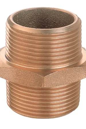 Nipless Doppio in Ottone da 1'1/2 - Connessione M-M per Nautica e Vela Esclusivo