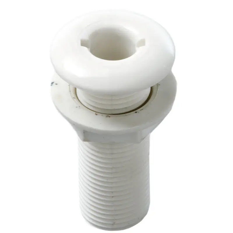 Soddisfatti O Rimborsati Scarico a Mare Bianco in Nylon 1'1/2 Filettato con Ghiera - Accessori Nautici per Barche