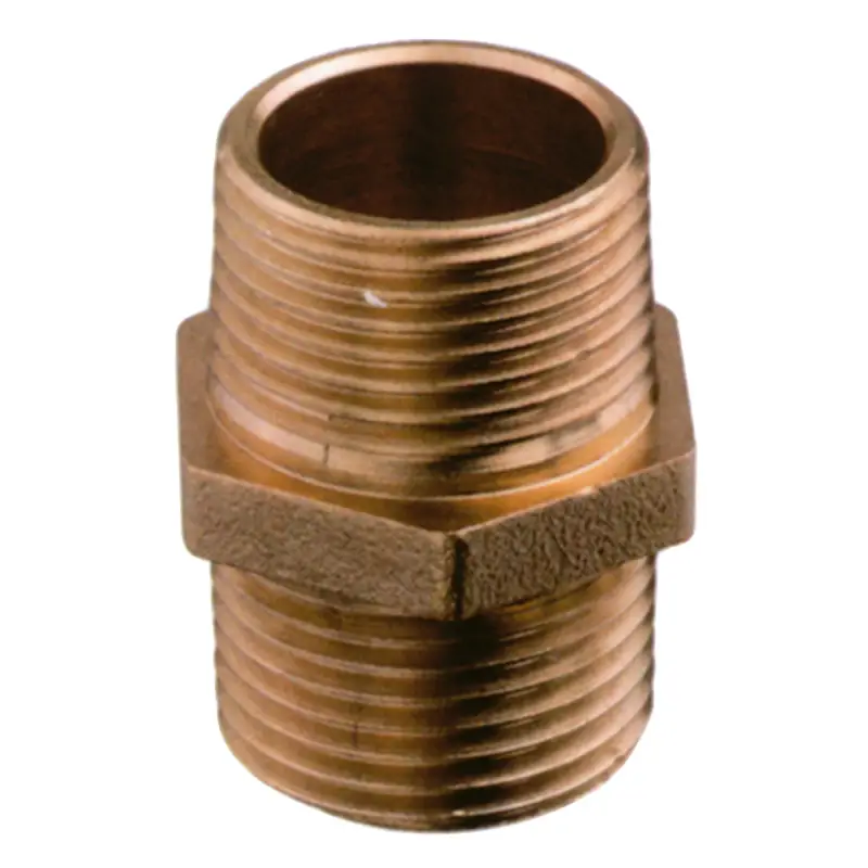 Economico Nipless Doppio in Bronzo da 3" - Accessorio Nautico di Alta Qualità per Impianti Idraulici Marini di Guidi Rubinetteria