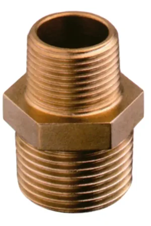 Economico Manicotto Ridotto Nipless in Bronzo M-M da 1/2 a 3/8 - Guidi Rubinetteria