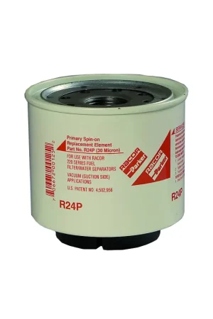 Popolare Cartuccia di Ricambio R24P 30 Micron - Portata 114 Lt/h per Filtrazione Nautica