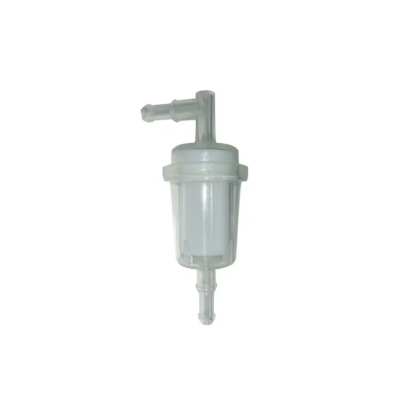 Popolare Filtro Carburante Universale Ø 8 mm - Filtro Benzina in Plastica con Filtrante a Rete - Portata 40 lt/h per Nautica e Barche
