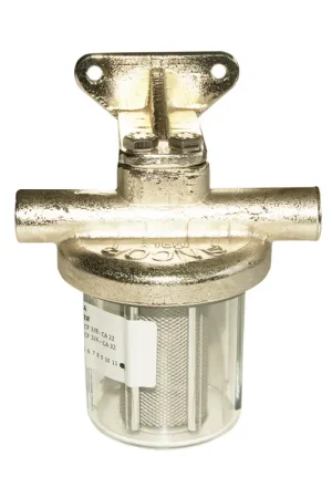 Filtro Acqua CF 3/8 in Ottone - Filtro per Piccoli e Medi Motori Marini con Approvazione R.I.Na. Prezzo Scontato
