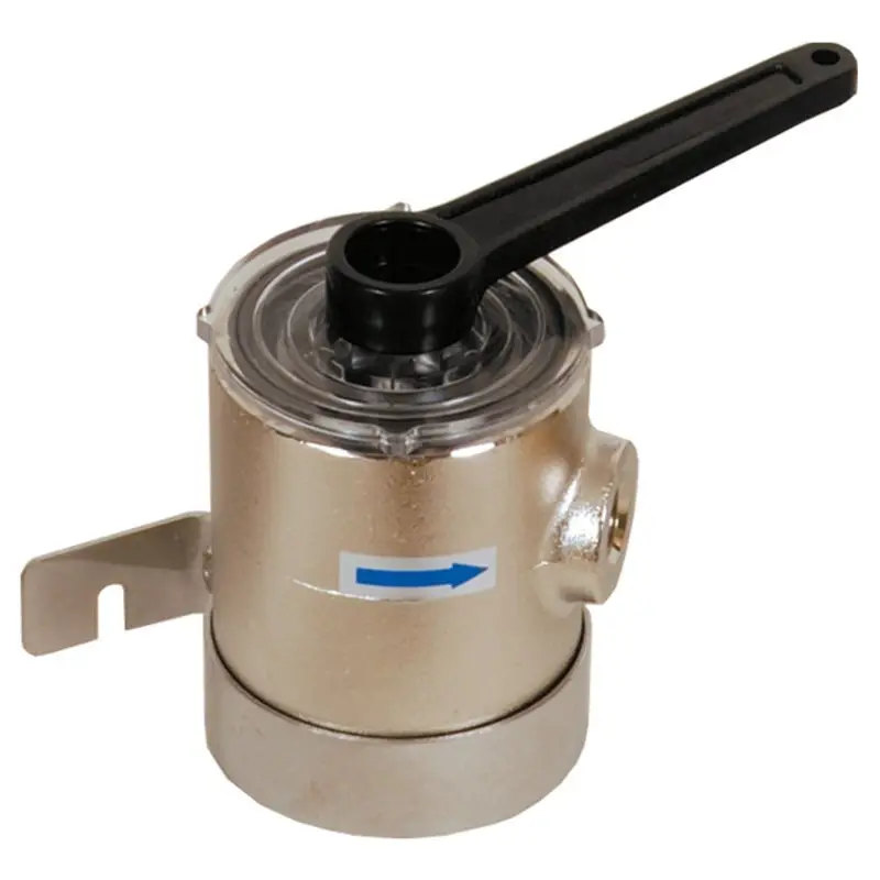 Subito Disponibile Filtro Acqua in Ottone Nichelato 1/2" con Coperchio Trasparente - Ideale per Generatoridi Corrente - Foresti e Suardi