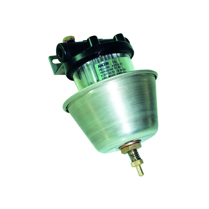 Filtro Decantatore PFG17/T per Gasolio o Benzina con Rete Inox 150 Micron e Vaschetta Trasparente, Portata Fino a 500 lt/h, Omologato R.I.Na. ISO 10088, Filettature F 1/4 Offerta Del Giorno