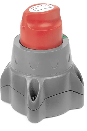 Stacca Batteria BEP con Manopola Estraibile - 275 AMP Continua, 1250 AMP Spunto, Montaggio Piano o Ad Incasso, Terminali 2x10 mm Nuova Collezione
