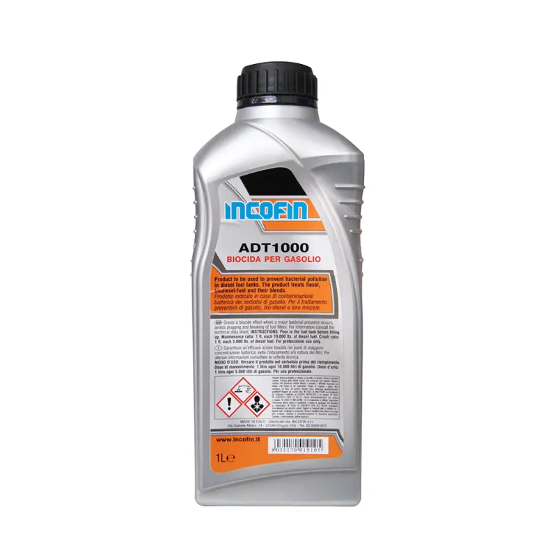 Incoflux Antibatterico - Trattamento Biocida per Serbatoi di Gasolio e Biodiesel - Flacone da 1 Litro Prezzo Scontato