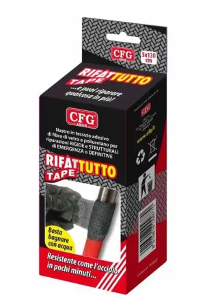 Bestseller Rifa Tutto Tape - Nastro Adesivo in Fibra di Vetro con Resina Poliuretanica per Riparazioni Nautiche Strutturali - Indurimento Rapido e Resistente fino a 150°