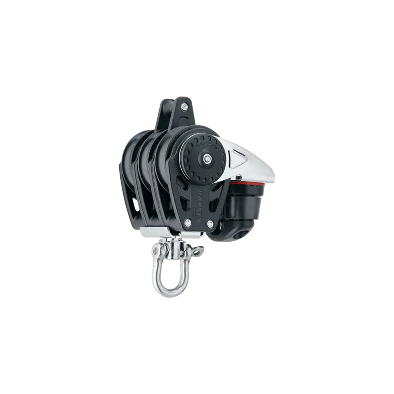 Acquista Ora Bozzello Carbo Air Harken 40 mm Triplo - Girevole, Arricavo, Strozzatore Carbo-Cam 472 - Leggero, Robusto e Affidabile per Nautica e Vela