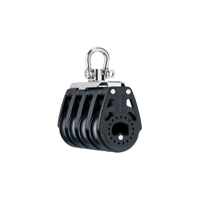 Bozzello Carbo Air 40 mm Quandruplo Girevole Harken - Leggero e Robustissimo per Nautica e Vela, Ideale per Alte Prestazioni in Ogni Condizione di Vento. Saldi