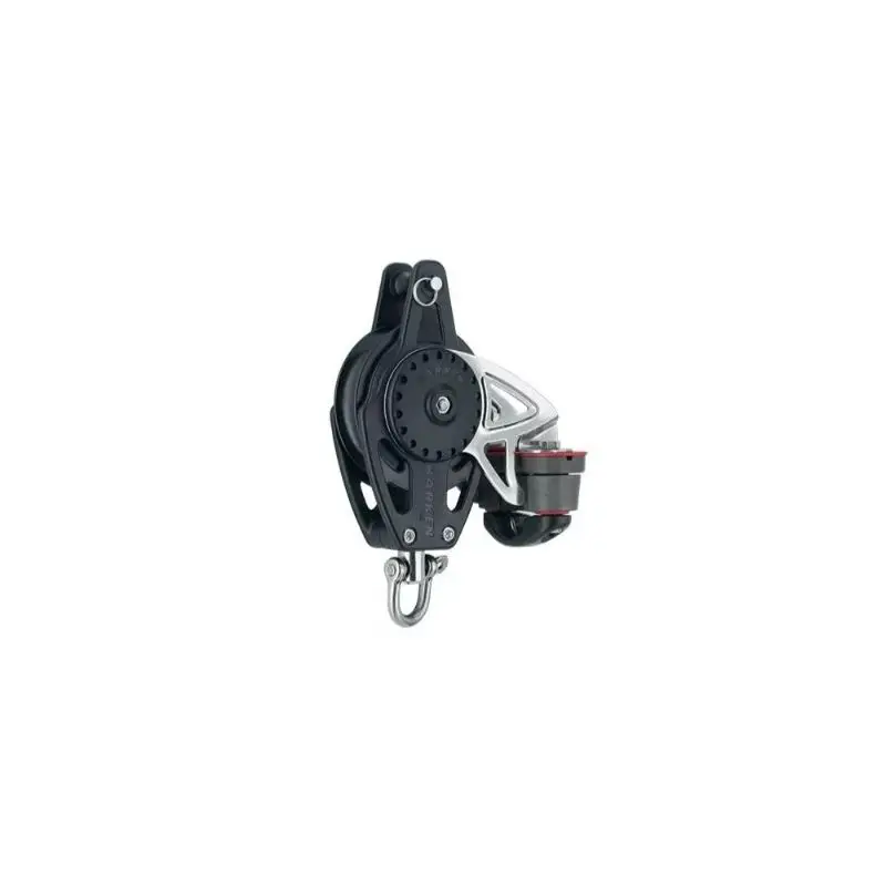 Spedizione Espresso Bozzello Carbo Air 75 mm Singolo Girevole Harken con Arricavo e Strozzatore Cam-Matic 150 - Leggero, Robusto e Affidabile per Regolazioni Sicure in Vela