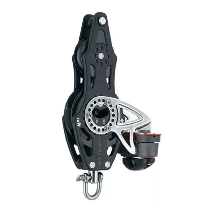 Promozione Esclusiva Bozzello Carbo Air 75 mm Ratchet Violino Girevole Harken - Arricavo e Strozzatore Cam-Matic 151 per Nautica e Vela