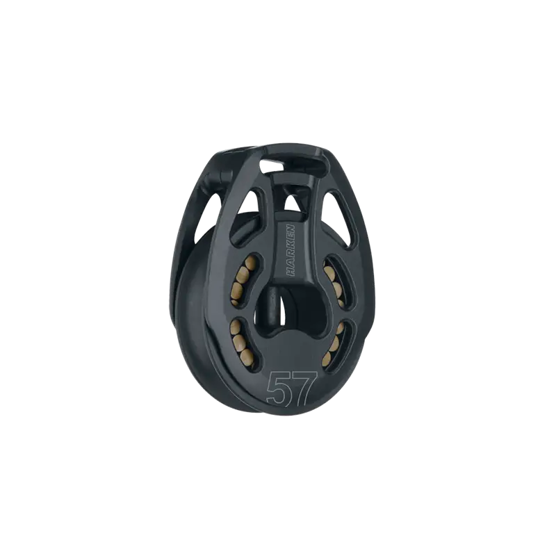 Compra Oggi Stesso Bozzello Harken Black Magic 57 mm Singolo - Loop per Utilizzi Racing e Cruising, Leggero e Resistente con Attacco Soft-Attach