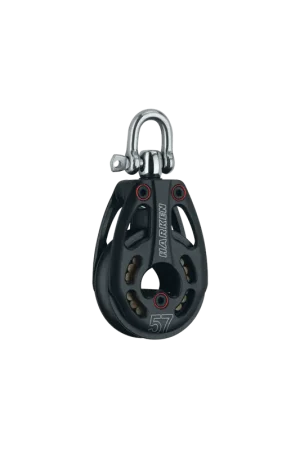 A Buon Prezzo Bozzello Harken Black Magic 57 mm Singolo - Girevole, Basso Carico per Vela Racing e Cruising