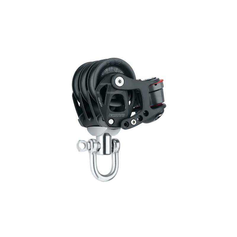 Prezzo Di Fabbrica Bozzello Harken Element 60 mm Triplo - Girevole con Strozzatore Cam-matic 150 per Nautica e Vela - Massima Durabilità e Resistenza alla Corrosione