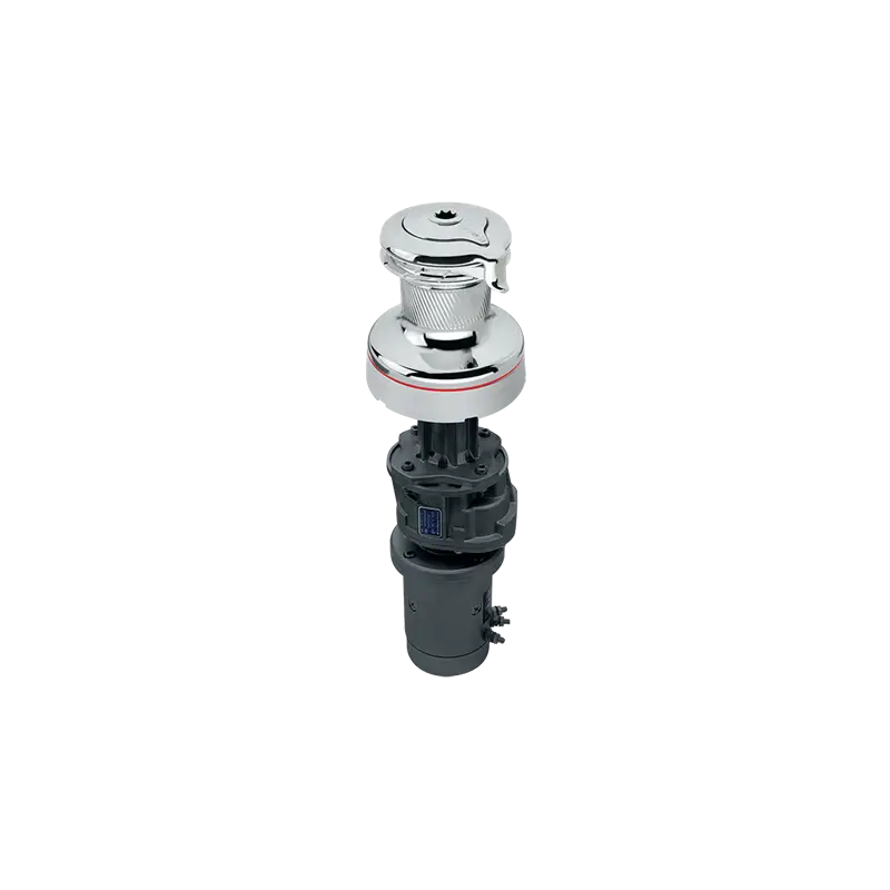 Winch Radial 46 Elettrico Harken - Self-Tailing Cromato, 2 Velocità, Motore 12V Verticale per Vele di Qualsiasi Dimensione Professionale
