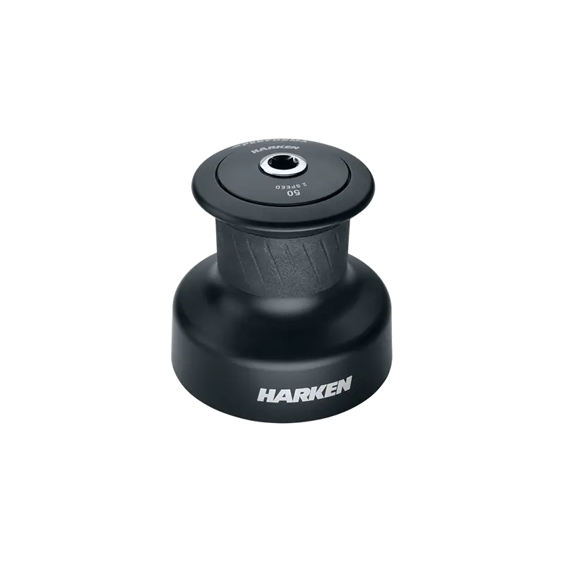 Winch Harken Performa 50 - Plain-Top in Alluminio, 2 Velocità per Regate Nautiche Subito Disponibile