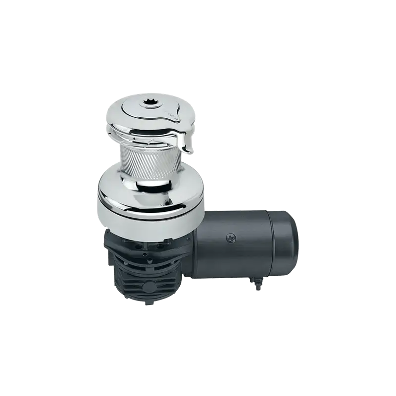Winch Radial 60 Harken - Self-Tailing Cromato, 2 Velocità, Motore Elettrico 12V Orizzontale per Regolazione Efficiente delle Vele Promo Stagionale