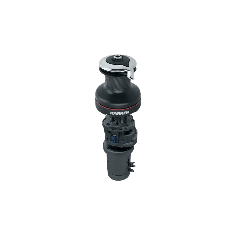 Esclusivo Winch Harken Radial 60 - Elettrico 12V Verticale, Self-Tailing in Alluminio, 3 Velocità per Regolazione e Issata Vele Facile