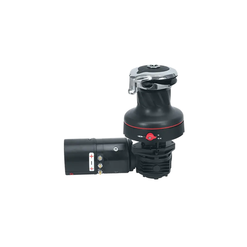 Pagamento Sicuro Winch Rewind 60 Harken - Self-Tailing in Alluminio, 2 Velocità, Motore Elettrico 12V Orizzontale Montaggio Sinistro per una Vela Sicura e Facile da Gestire