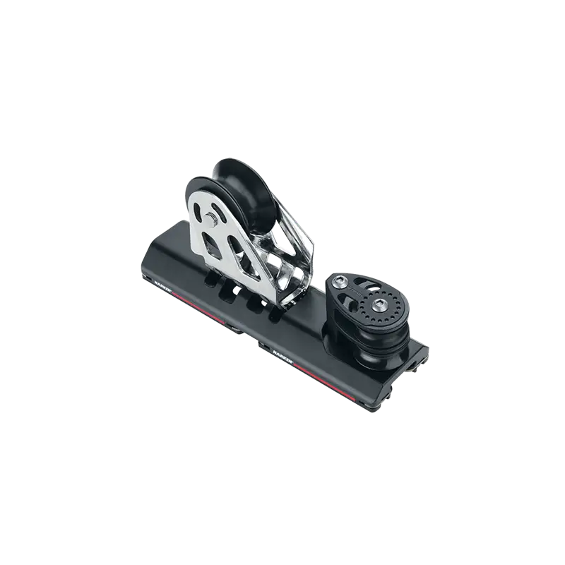 Offerta Carrello Harken 27 mm ESP Regolabile Alto Carico con Puleggia 2:1 - Cuscinetti a Sfera in Torlon® e Puleggia Inclinabile fino a 60° per Cambio Facile di Genoa