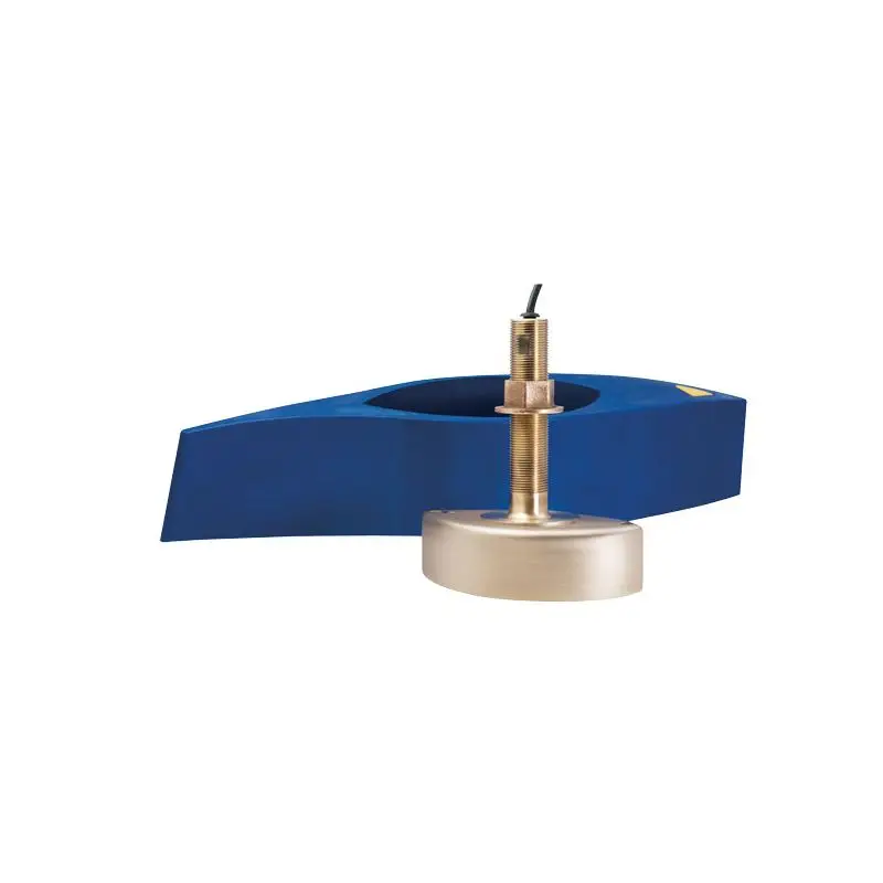 Reso Gratuito Raymarine B258 Sensore Profondità/Temperatura in Bronzo Alte Prestazioni 1kW con High Speed Fairing Block per Barche Nautiche