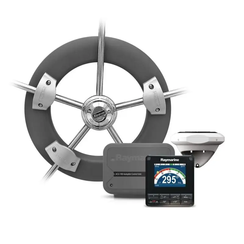 Autopilota Evolution EV-100 Raymarine con unità di controllo p70s, EV-1, ACU-100 e attuatore a ruota - senza trasduttore angolo di barra (solo 12V) Prezzo Di Fabbrica