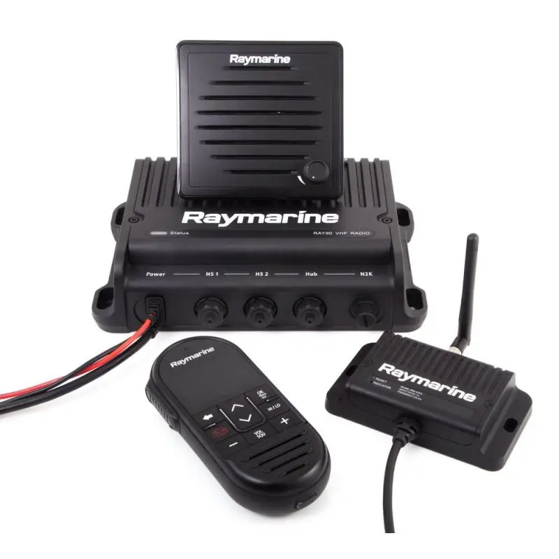 Bestseller Radio VHF Raymarine Ray90 Black Box con AIS700 Rx/Tx - Correttore Cablato, Altoparlante Passivo e Cavo da 40 cm Inclusi, Comunicazioni Nautiche Potenti e Flessibili