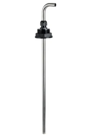 Pescante H2O per serbatoi in inox, plastica e alluminio - tubo in acciaio inox con piegatura a gomito, facile da installare su superfici piane. Offerta Speciale