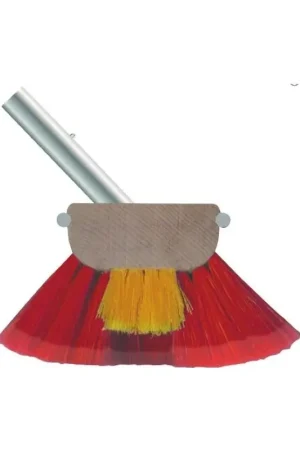 Novità Spazzolone Shurhold in legno marino con 10 fibre morbide e medie rosse, attacco angolato in alluminio - Struttura verniciata ai poliuretani, bordo antiurto, disponibile in 2 dimensioni