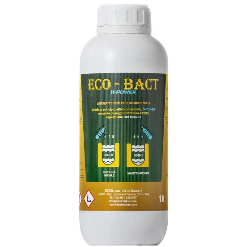 Scelto Dai Clienti Battericida ECO-BACT H-Power per Gasolio - Trattamento Biocida Efficace 1 Lt per la Protezione e Manutenzione del Serbatoio Nautico