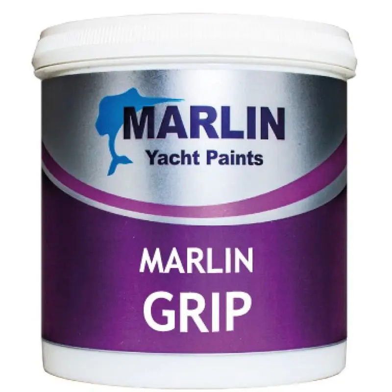 Rivestimento Antiscivolo Marlin Grip Grigio 1 lt - Superficie Morbida e Vellutata per Coperte Nautiche, Elastico e UV Resistente, Atossico e Facile da Applicare Ordina Subito