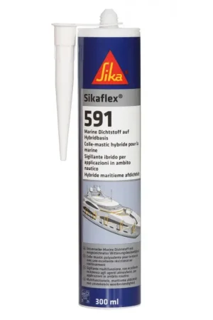 Sigillante Sika Sikaflex 591 Nero 70ml - Monocomponente per Nautica e Interni, Resistente agli Agenti Atmosferici, Ecologico e Verniciabile Ultimissimo Modello