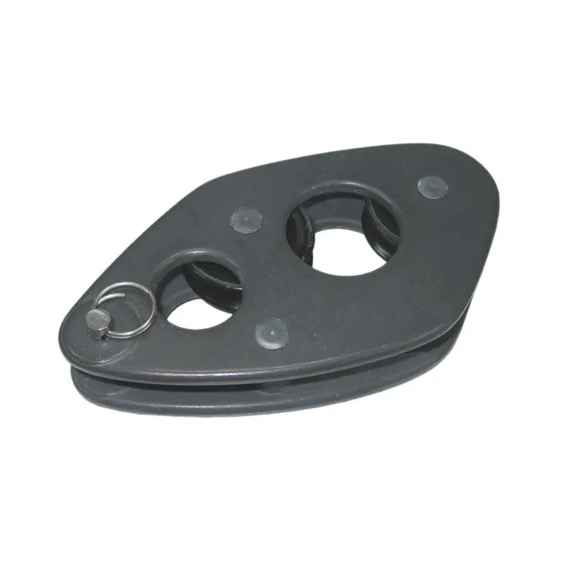 Bozzello con Strozzatore per Vang Laser® e ILCA® - Optiparts - Puleggia 5 mm, Carico Rottura 620 kg, Peso 61 g, Nylon e Alluminio Anodizzato Novità