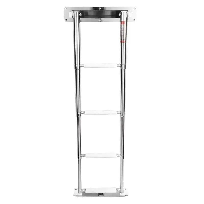 Scaletta Nautica Telescopica Inox AISI 316 a Scomparsa - 4 Gradini per Plancetta con Installazione ad Incasso Bestseller