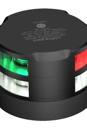 Prezzo Basso Tricolore Lopolight con funzione di ancoraggio - 1/2 mn - 112,5°/112,5°/135° - luci verde/rosso/bianco - nero, potenza 1,6 watt, visibilità fino a 2 miglia nautiche, per imbarcazioni fino a 12 m, durata 50.000 ore.