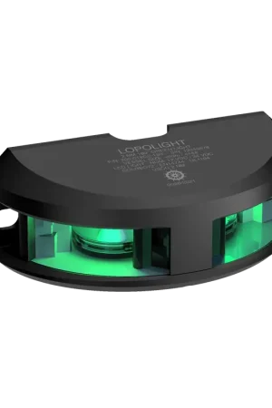 Fanale Verticale Lopolight 2 mn 180° Luce Verde Nero - Potenza 2,3W, IP68, per Barche fino a 50m, 50.000 Ore di Durata A Buon Prezzo