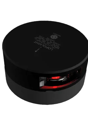 Super Prezzo Luce di Navigazione Lopolight Sinistra Orizzontale Rotonda 112,5° - Luce Rossa - Colore Nero - LED ad Alta Efficienza - Consumo 1,5W - Durata 50.000 Ore - Impermeabile IP68+ - Per Imbarcazioni fino a 50m