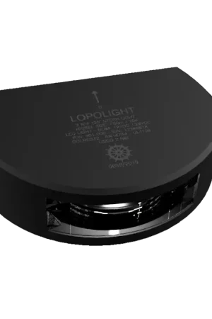 Luce di Poppa Verticale Lopolight - Semicerchio 135° Luce Bianca Nero - Potenza 2,6 Watt - Certificata IMO e RINA - 50.000 Ore di Durata - Design Compatto e Resistente per Imbarcazioni Fino a 50 m A Buon Prezzo
