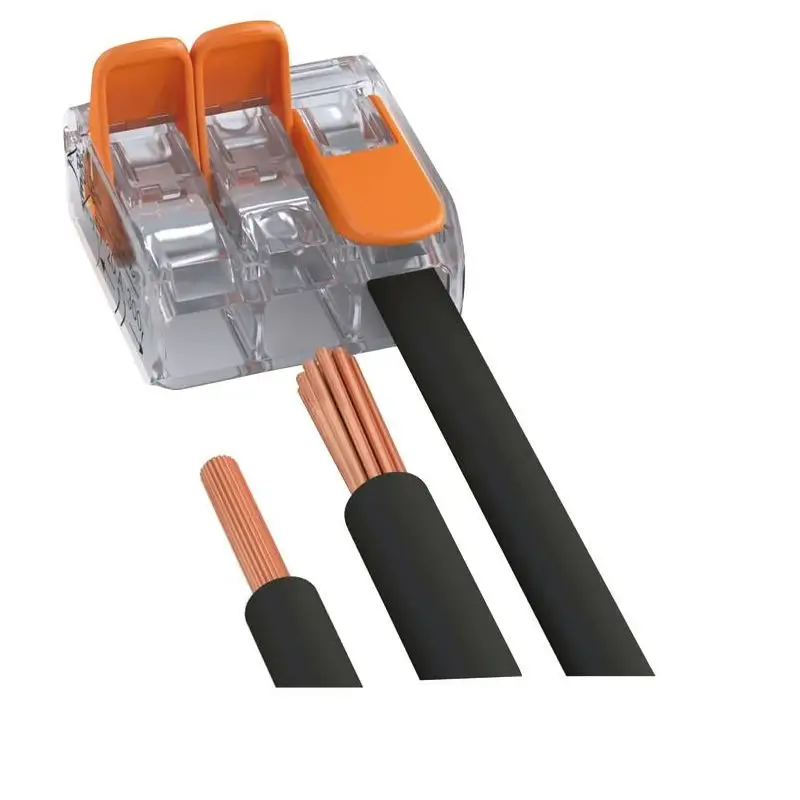 Connettore di giunzione WAGO 3 conduttori 6 mm² per impianti elettrici marini - Morsetti sicuri e facili da usare fino a 85°C Prezzo Basso