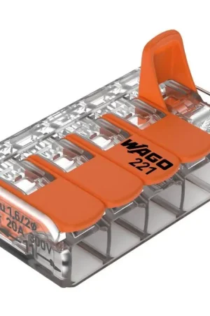 Occasione Connettore di giunzione WAGO per impianti nautici - 5 conduttori 4 mm², facile installazione e massima sicurezza