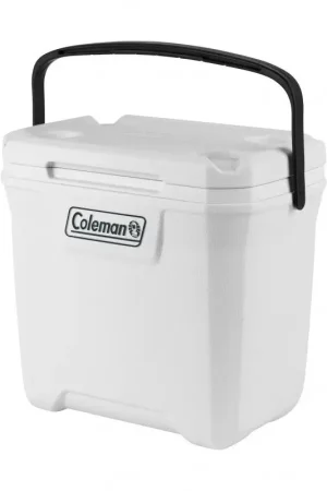 Promozione Ghiacciaia Coleman Xtreme Marine 28 in polietilene ad alta densità, isolamento in poliuretano, maniglie resistenti, cerniere in acciaio inox, porto bicchieri, ruote e strato antimicrobico.