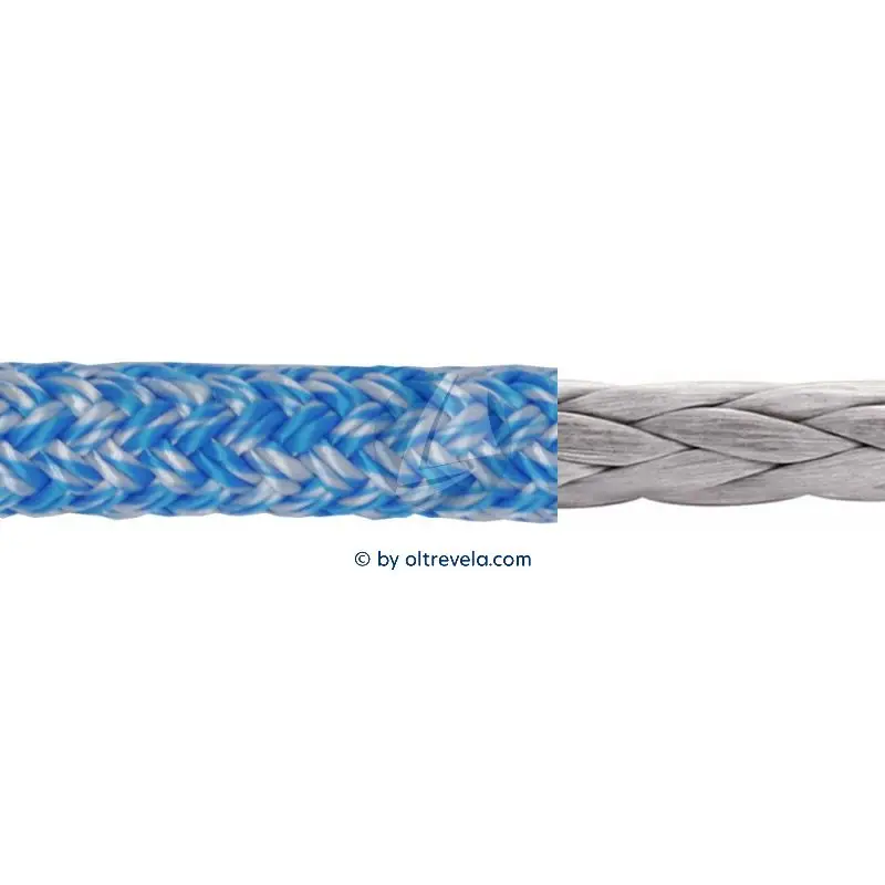 Doppia treccia Dyneema SOFTECH alta tenacità Ø6mm azzurro Offerta Limitata
