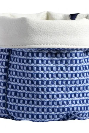 Cestino Aruba Blu TG.M - Cestino Multifunzionale in Tessuto Impermeabile e Reversibile, Ideale per Vela e Nautica, Realizzato a Mano Offerta