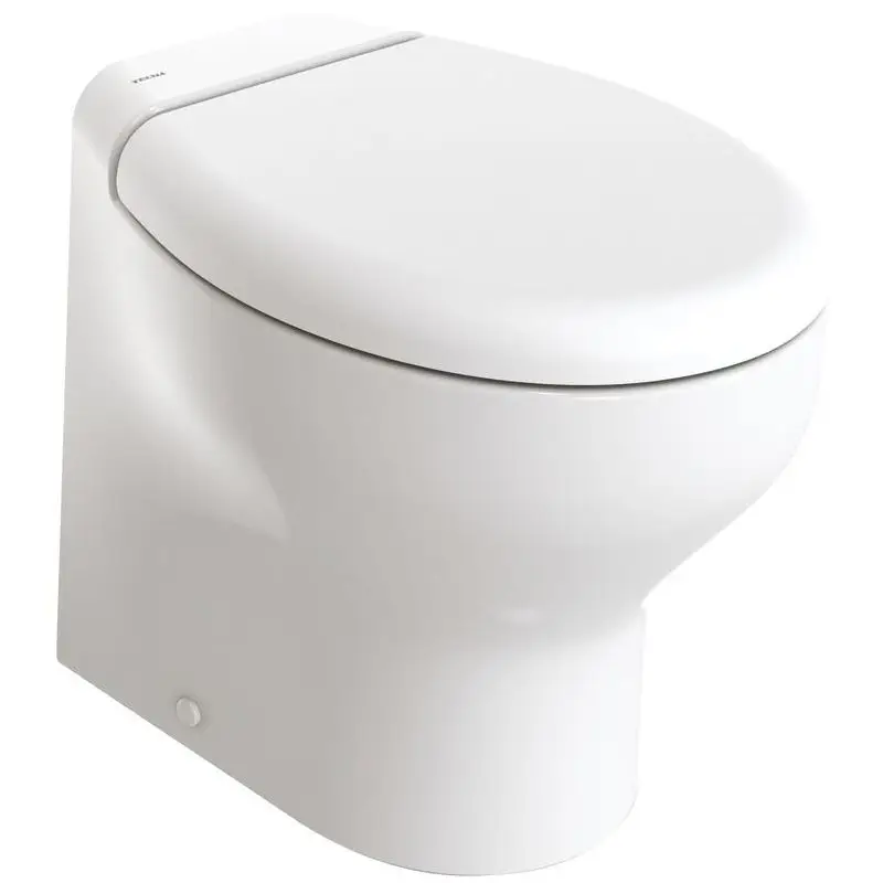 Occasione WC Tecma Silence Plus 2G 12V Touch - Vaso Grande in Ceramica Italiana con Chiusura Soft Close e Pannello di Controllo per Barca