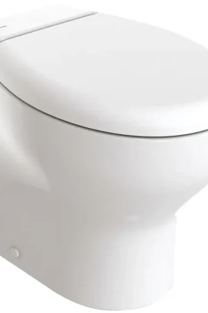 WC Tecma Silence Plus 2G 24V Touch con Bidet - Vaso Grande in Ceramica Made in Italy con Tavoletta Soft Close e Pannello di Controllo Includo per Nautica e Barche Spedito Oggi