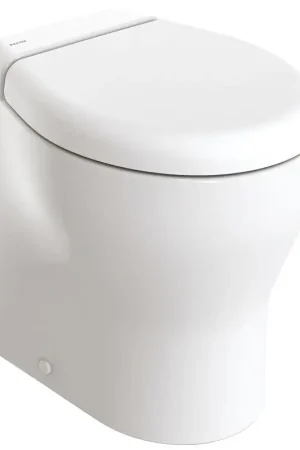 Prezzo Di Fabbrica WC Nautico Tecma Elegance 2G 12V Touch - Vaso Compatto in Ceramica Italiana con Soft Close per Spazi Ridotti di Bordo
